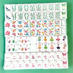 American Mahjong Pink Garden